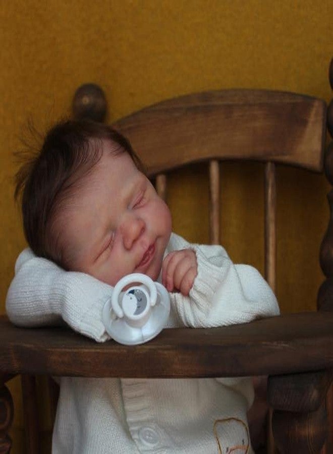 Anano Reborn Baby Dolls Boy, 18 in Realistic Baby Doll Lifelike, Silicone Babys Doll Newborn, Real Life Babys, Silicone Reborn Dolls Cloth Body with Accessories - Image 3